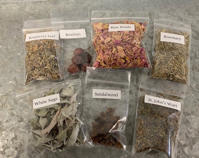 Herb Set #2, Tracked Shipping, Wildcrafted, Ritual, Tea, Bath, Spells, Wicca,, 5-50 sets