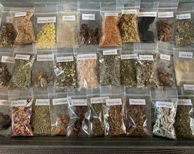 Herb Set: Pick your own OR random herb selection - Wildcrafted, Ritual, Tea, Bath, Spells, 5-135 herbs