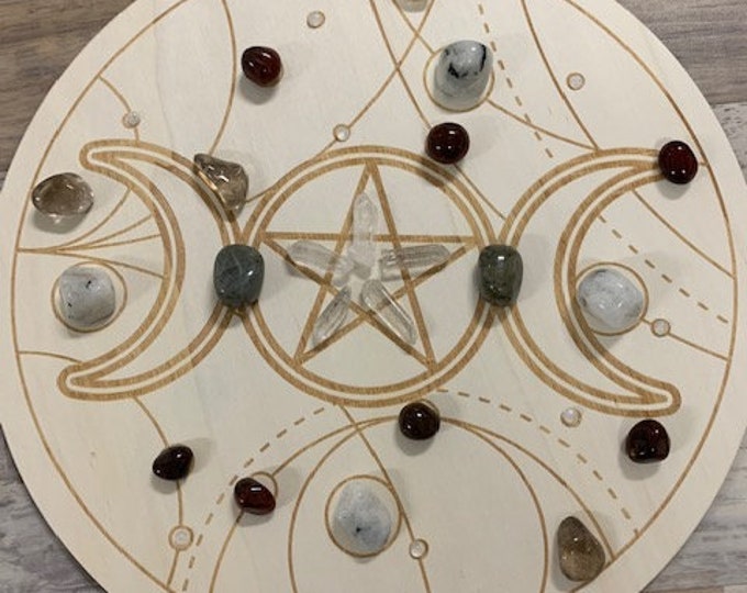 Triple Moon Grid, with or without Crystals