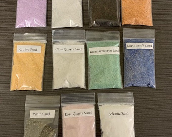 Crystal Sand, Crystals, weddings, spells, zen