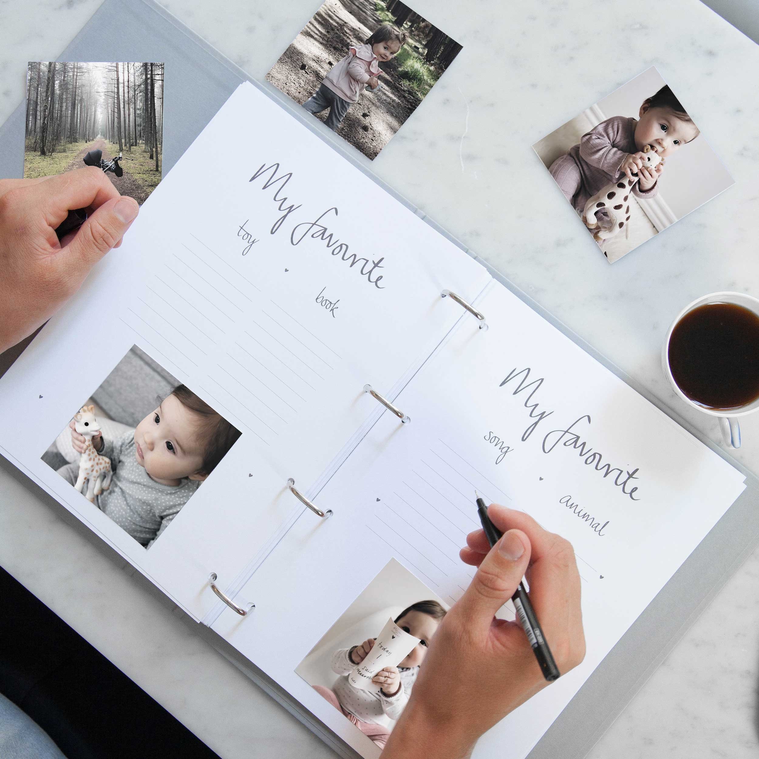 Baby Book Template Printable Baby Memory Book Print Baby - Etsy Denmark