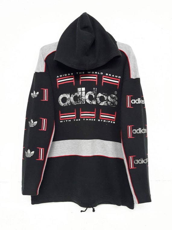 adidas hoodie with logo on back