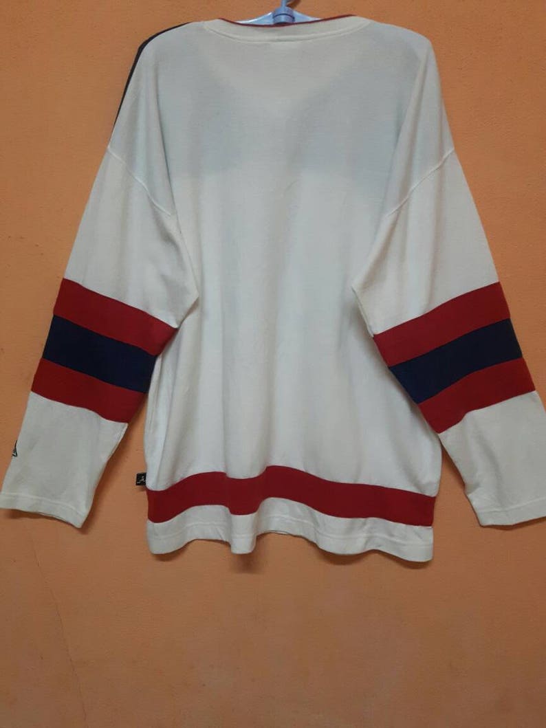 Vintage Plenty Tough Sport Long Sleeve Shirt Spell Out Big Logo L size..