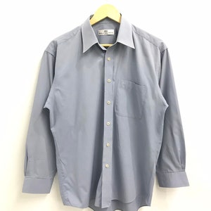 Vintage Balenciaga Button Ups shirt..Size L..France designer.
