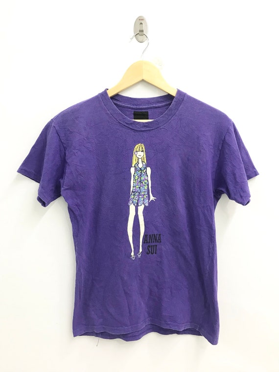 Vintage 90s Anna Sui Tshirt..american Fashion Designer..size ...