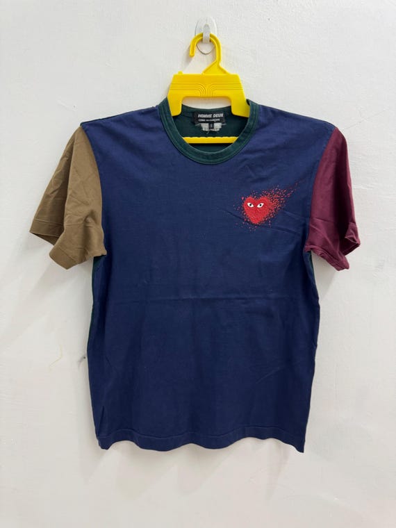 Vintage Comme Des Garcons Homme Deux Play Colour Blocks Tshirt 
