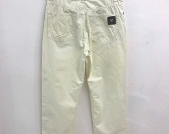 希少 90s VERSACE Two-Tuck Black Pants 90s Vintage Versace Jeans Couture Jeans Size 36 50 Medium Large