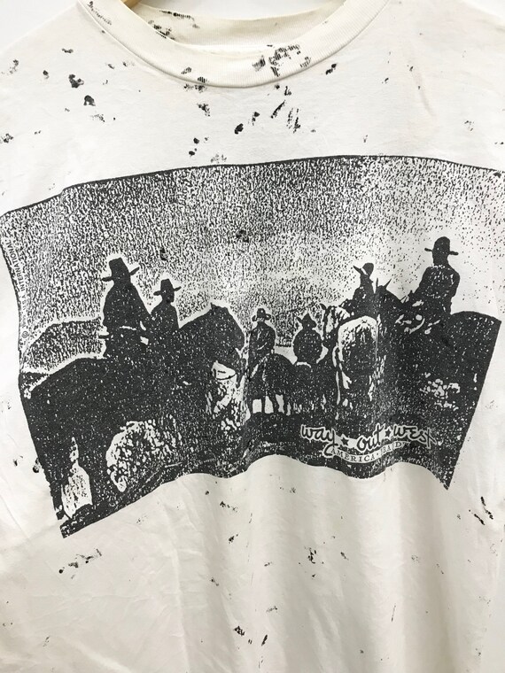 Vintage 90s American Cowboys T-shirt - Way Out West B… - Gem