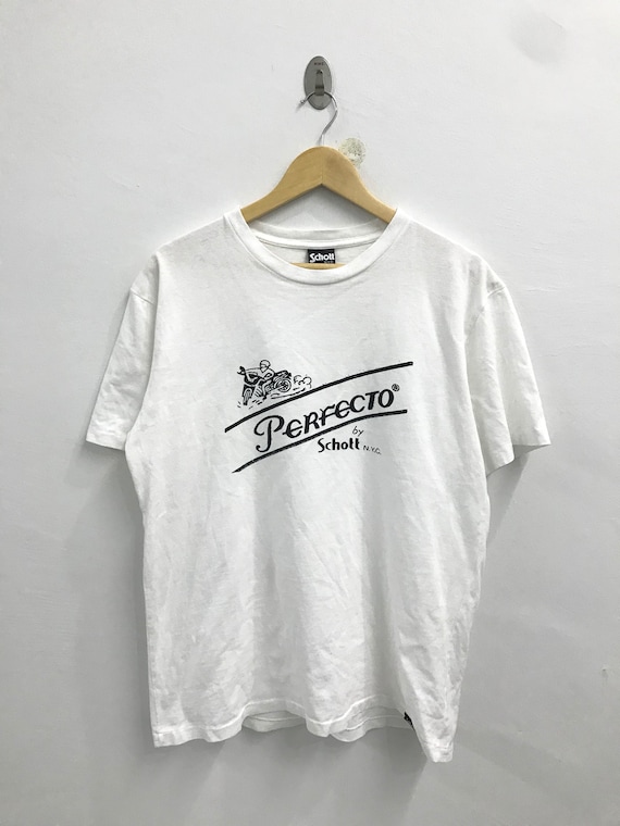 Vintage 80s Perfecto by Schott Tshirt.schott Sportswear.western Motorcycle.size L.made in USA Etsy