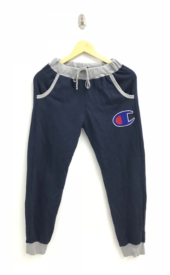 Vintage Champion Big Logo jogger pants..Hip Hop..