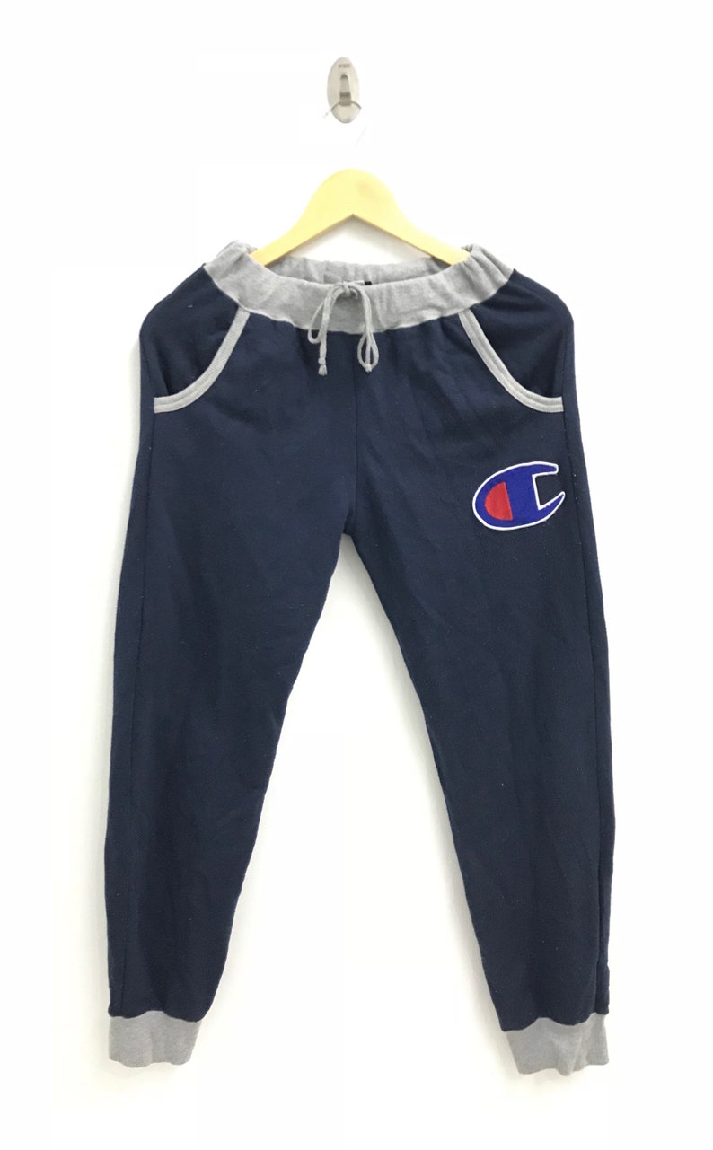 Vintage Champion Big Logo jogger pants..Hip Hop..