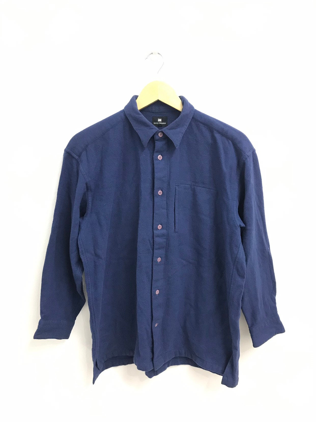 ヴィンテージ イッセイミヤケ ボタンアップ シャツ。デザイナー。日本
