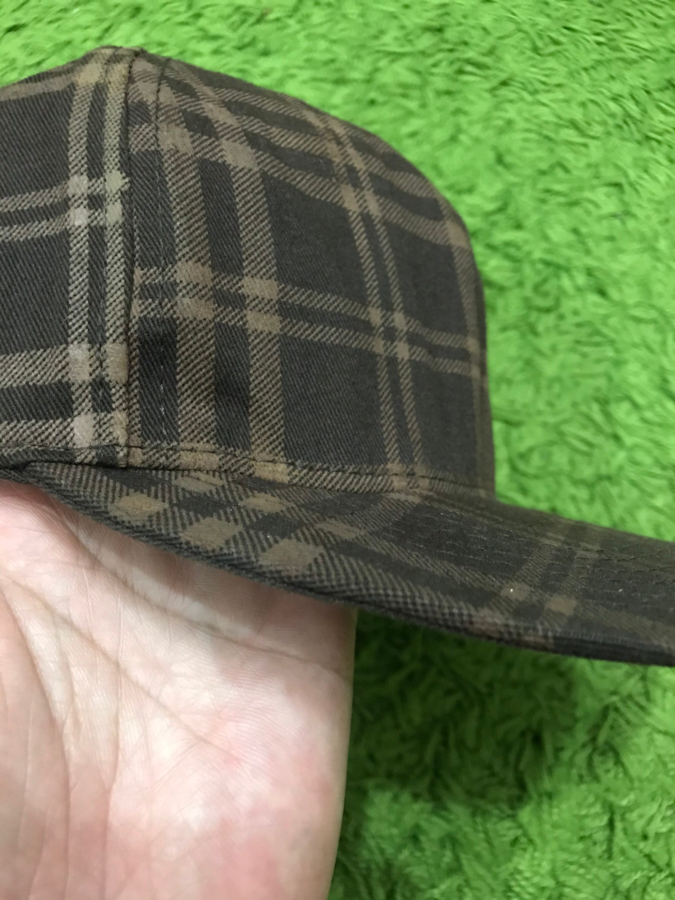 Vintage 90s Stussy Checkered Plaid Trucker Cap..made in USA Vintage 90s Stussy Checkered Plaid Trucker Cap..made in USA