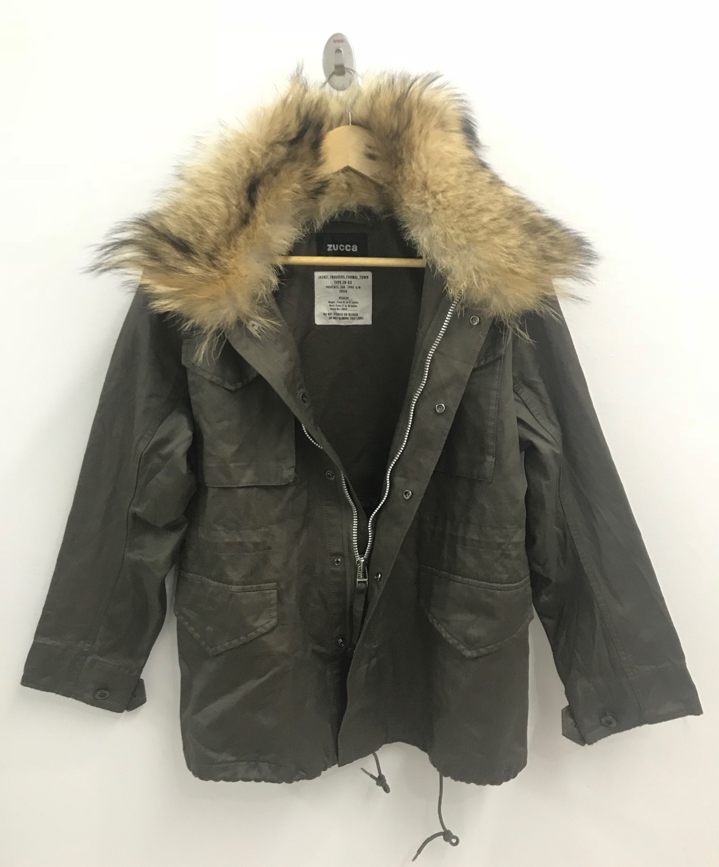 parka jacket olive green