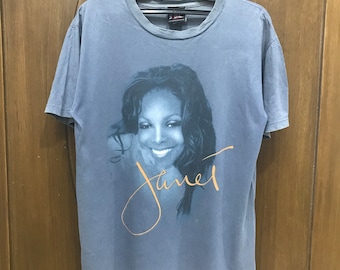 Vintage JANET JACKSON All for You 2001 Tour Black Cotton Concert T
