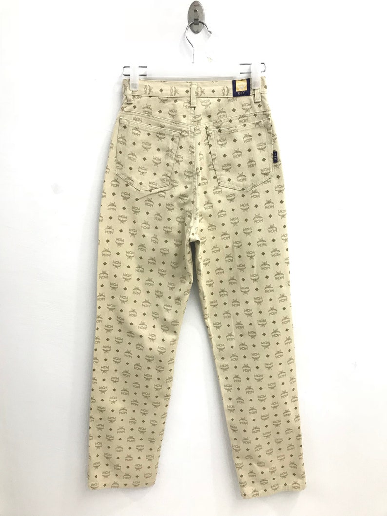 Vintage MCM O.T.C Fullprint Monogram Zipper Pants..luxury - Etsy