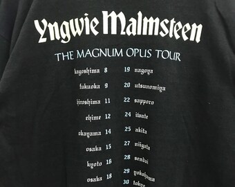 Rare! Vintage 1995 Yngwie Malmsteen the Magnum Opus Japan