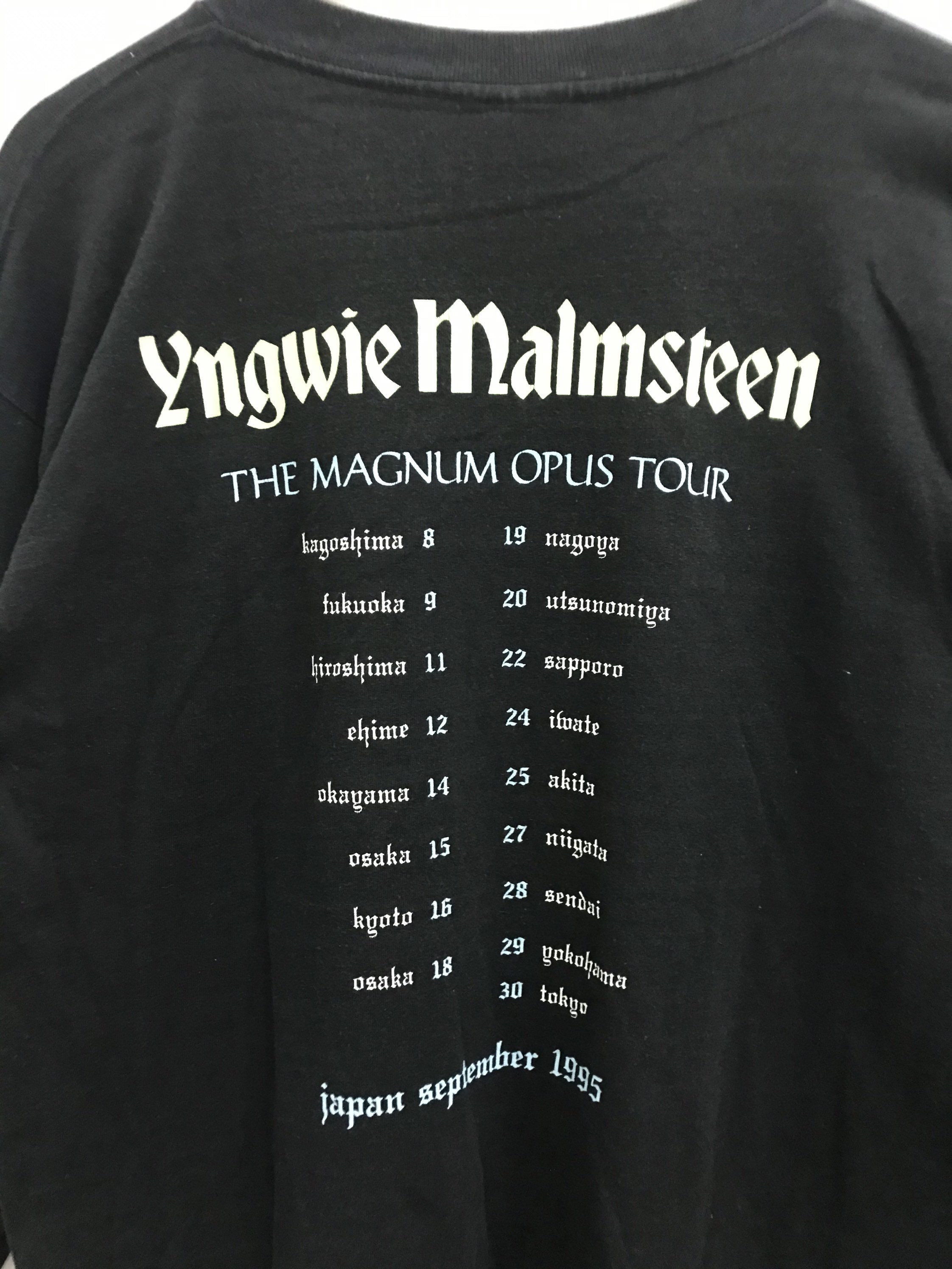 Rare! Vintage 1995 Yngwie Malmsteen the Magnum Opus Japan