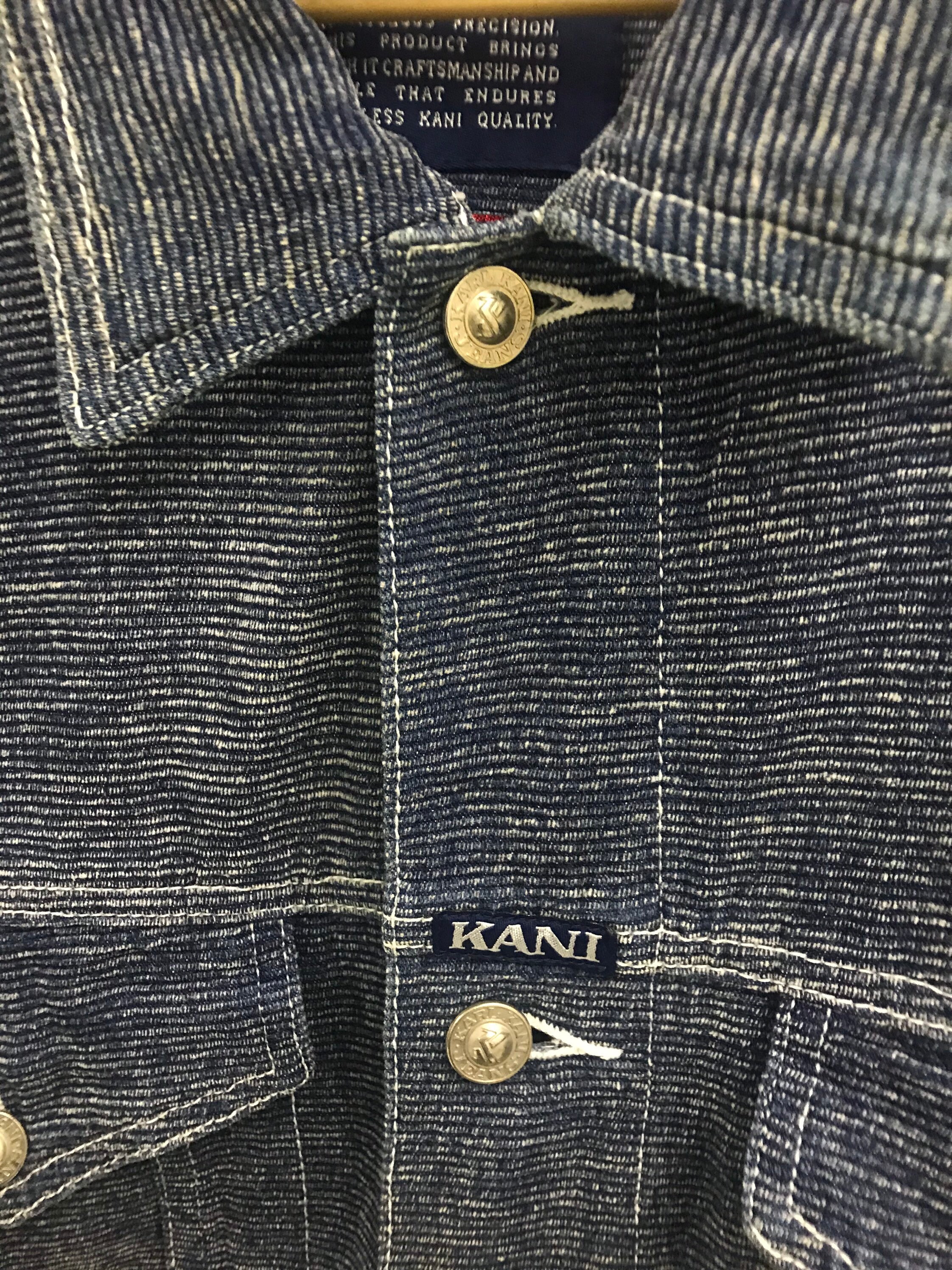 Vintage 90s Karl Kani Denim Corduroy Jacket..streetwear Hip