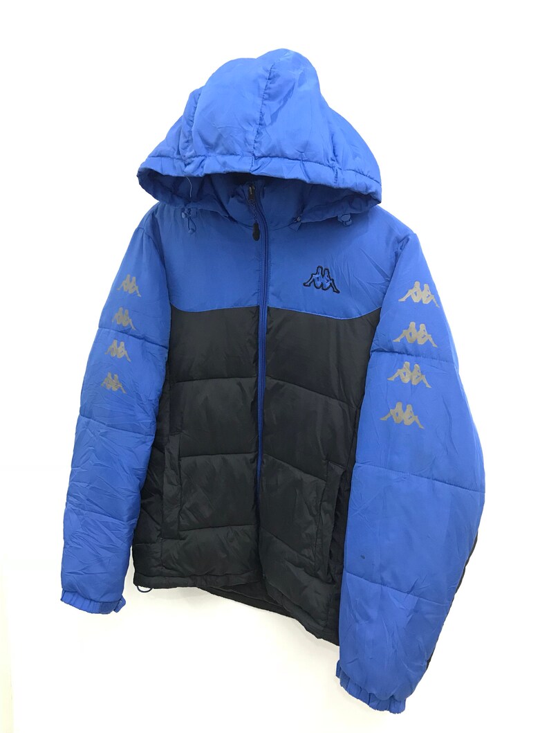 Vintage Kappa Hoodie Down Puffer Jacket 
