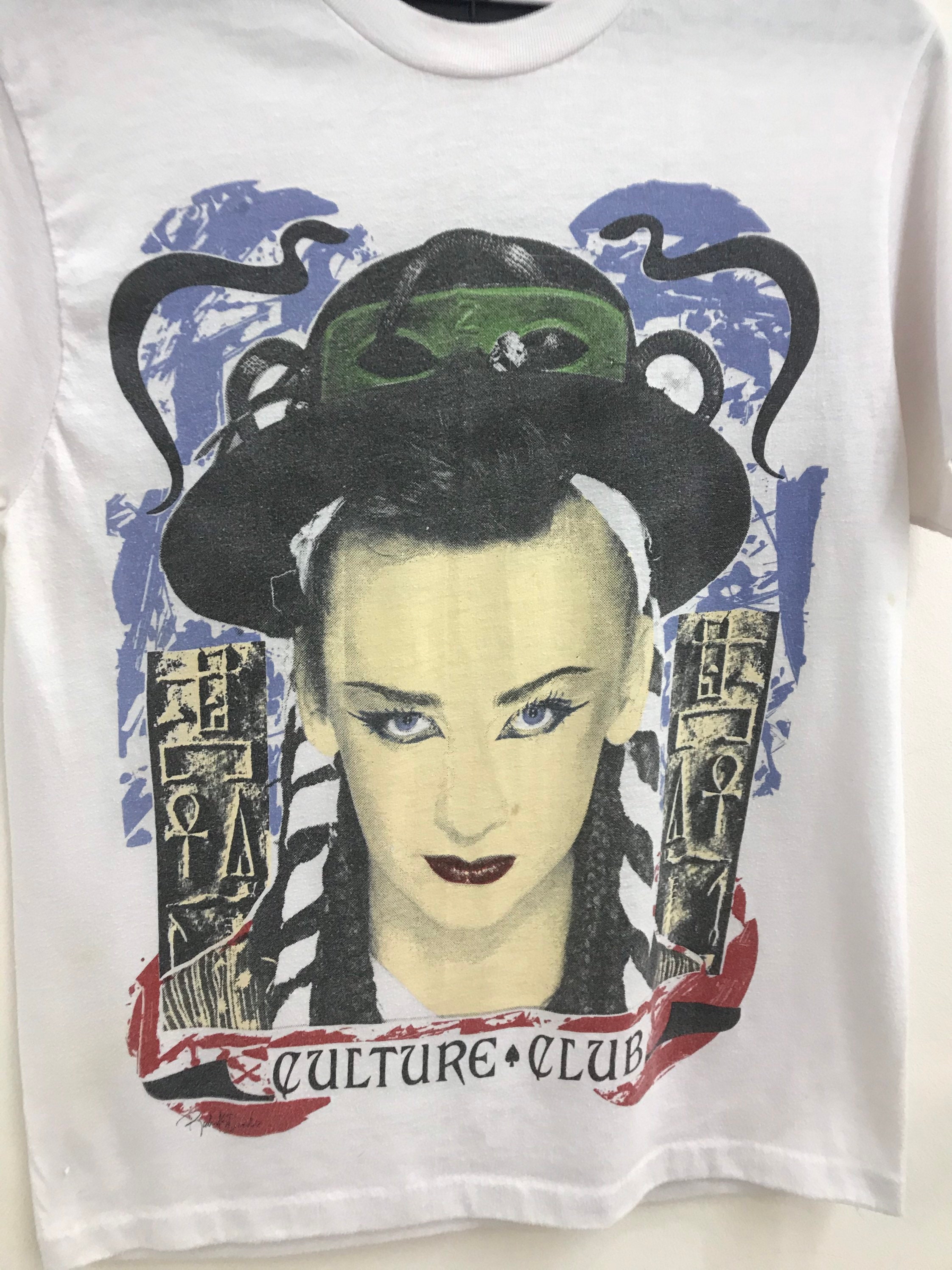Vintage 1984 Culture Club Boy George T-shirt & Painter Cap 