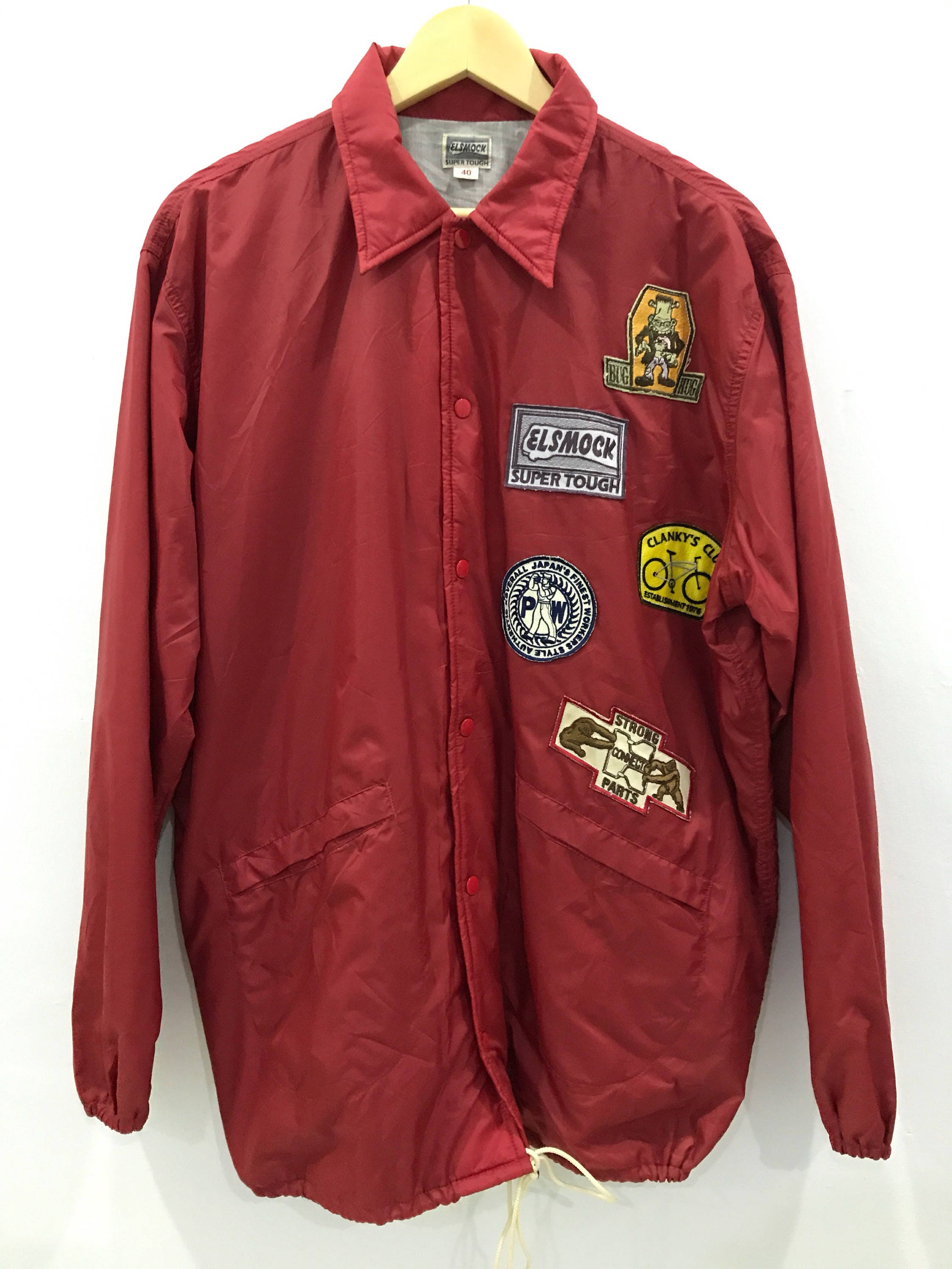 さらに100円引き◆MISCHIEF◆MOCK NECK SHIRRING JACKET Clique MQK00098 1/2-Zip Pullover with Custom Embroidery
