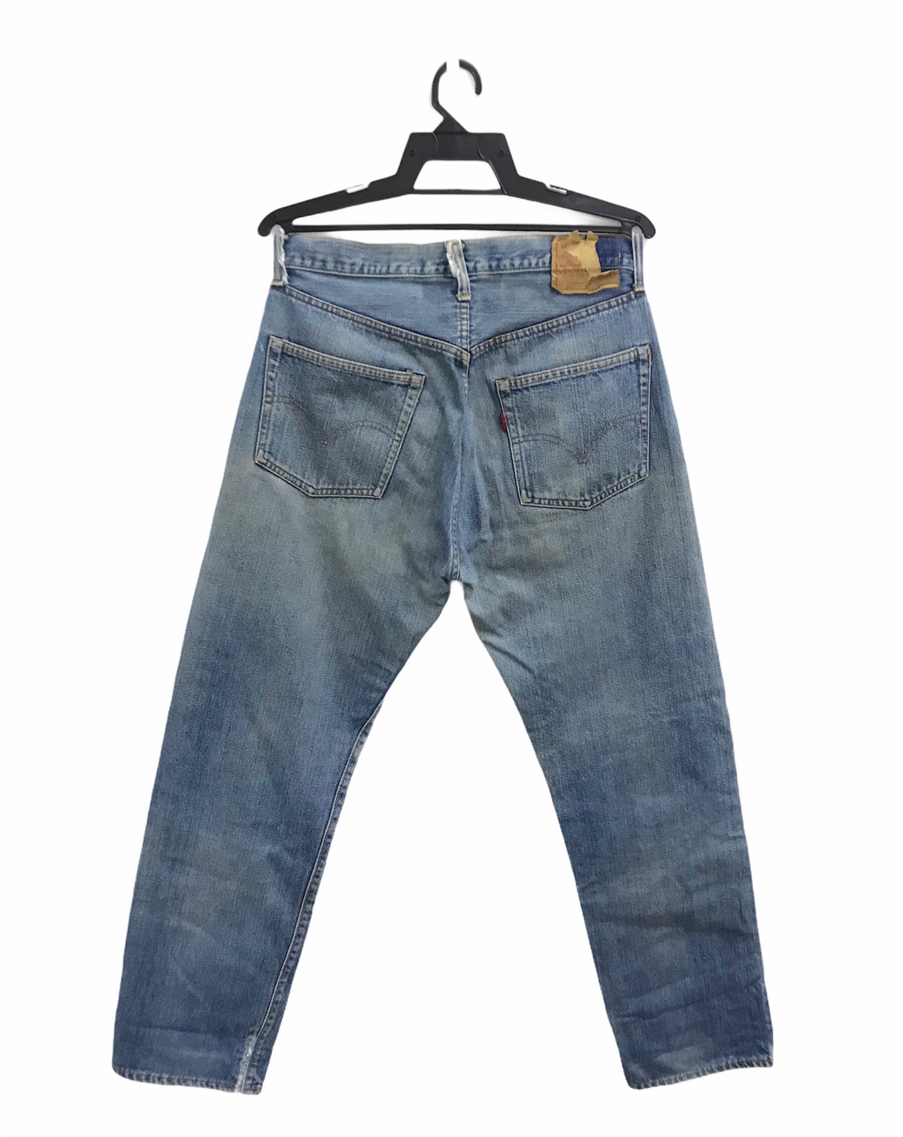 Vintage 70s Levis 501 Small E Selvedge Painted Distressed Vintage 70s Levis 501 Small E Selvedge Painted Distressed