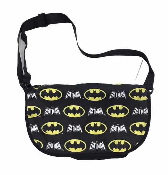 Vintage 90s Batman Fullprint Sling Messenger Bag..