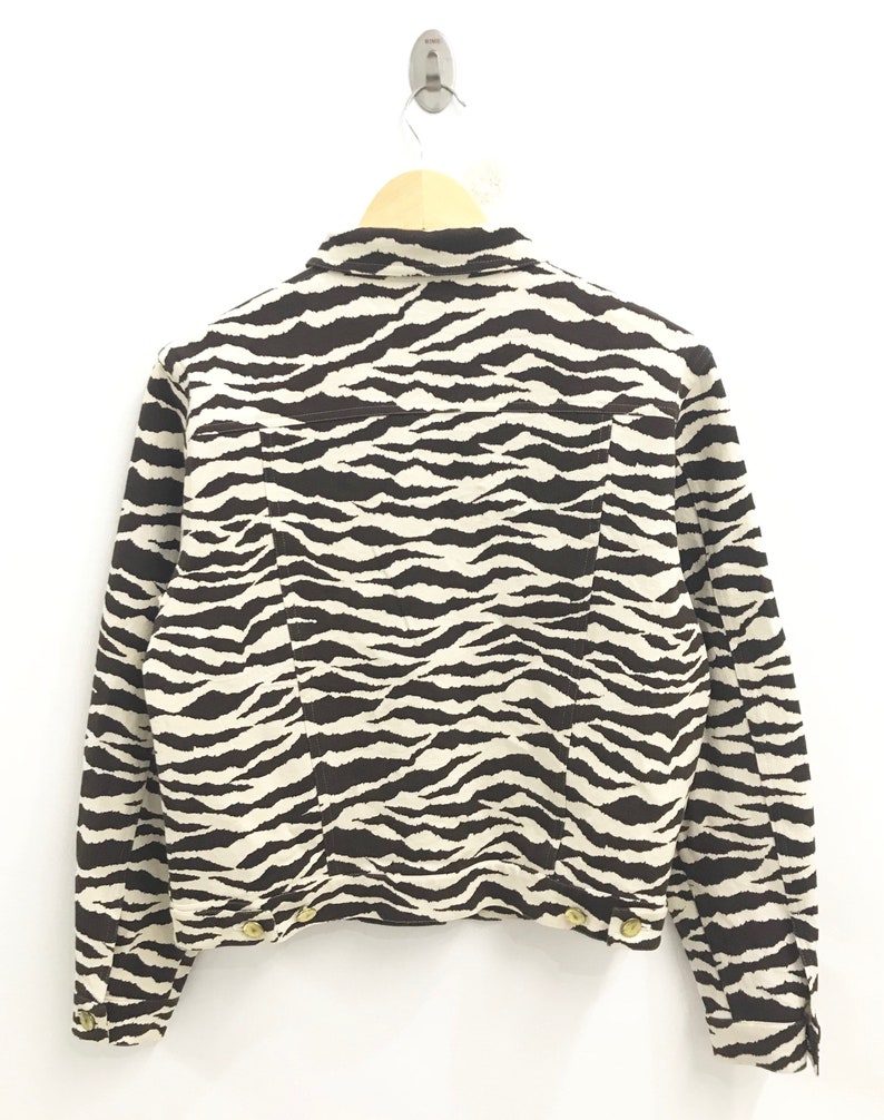 Vintage Krizia Striped Jacket..Krizia Jeans..Size 42..Italian Brand.