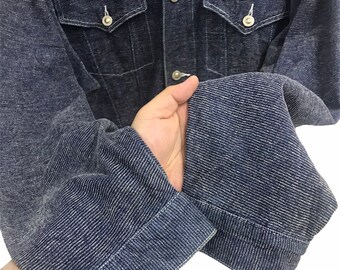 Vintage 90s Karl Kani Denim Corduroy Jacket..streetwear Hip