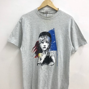 Free Shipping! Vintage 1986 Les Miserables Musical Movie tshirt..Victor Hugo Jean Valjean..Size L