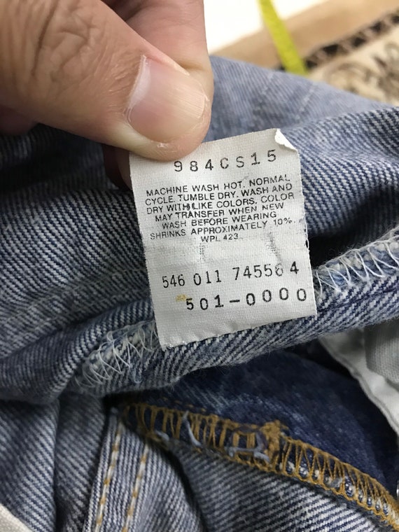 Vintage 80s Levis 501 Jeans Top Button #546 Made in USA Size