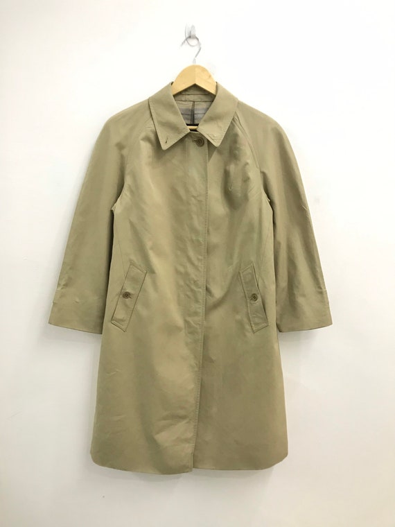 Vintage 90s Burberrys Fishtail Parka Trench Coat Nova Check