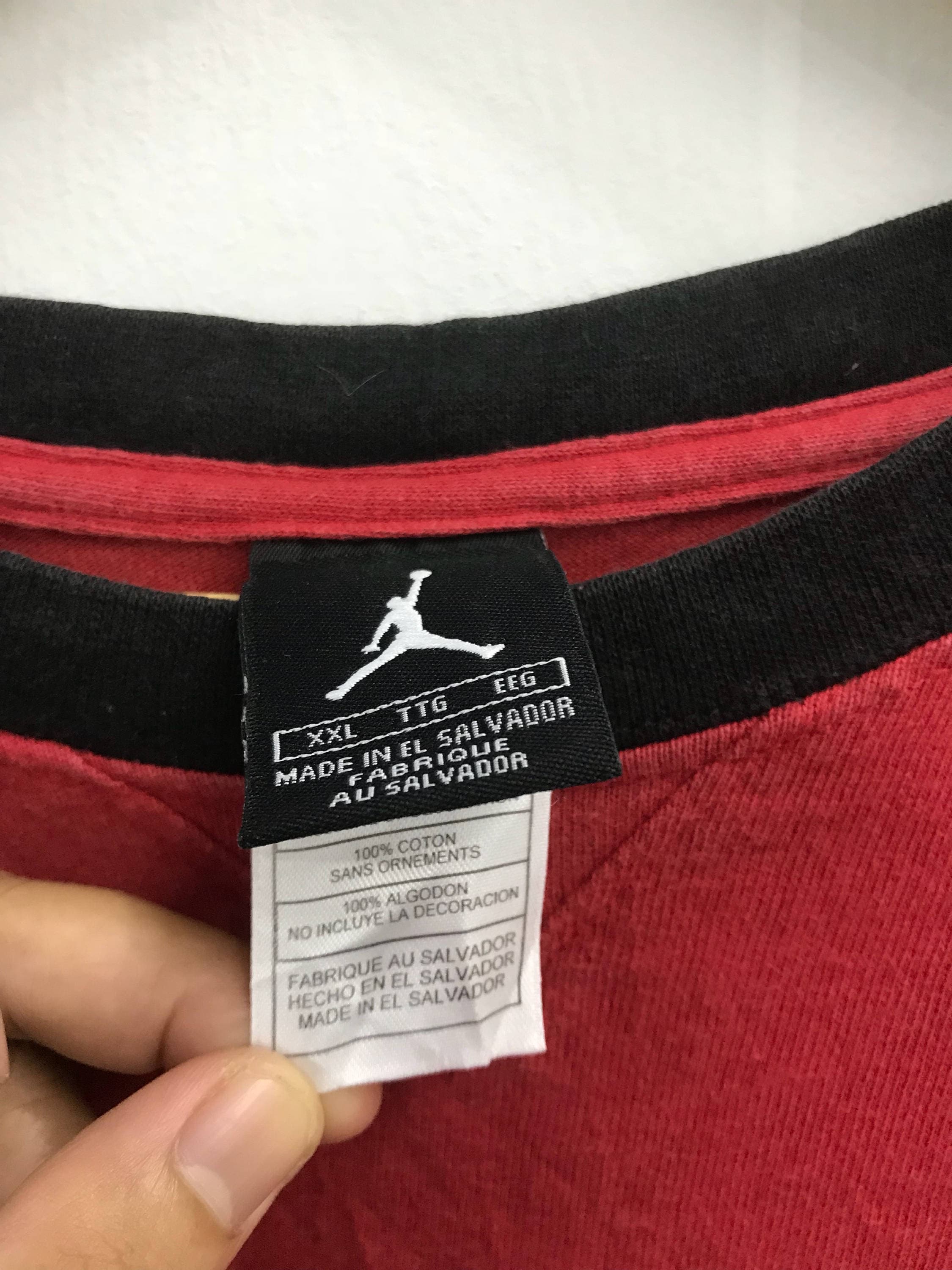 Vintage Nike Air Jordan long sleeve tshirt..Big Logo..Size XXL | Etsy