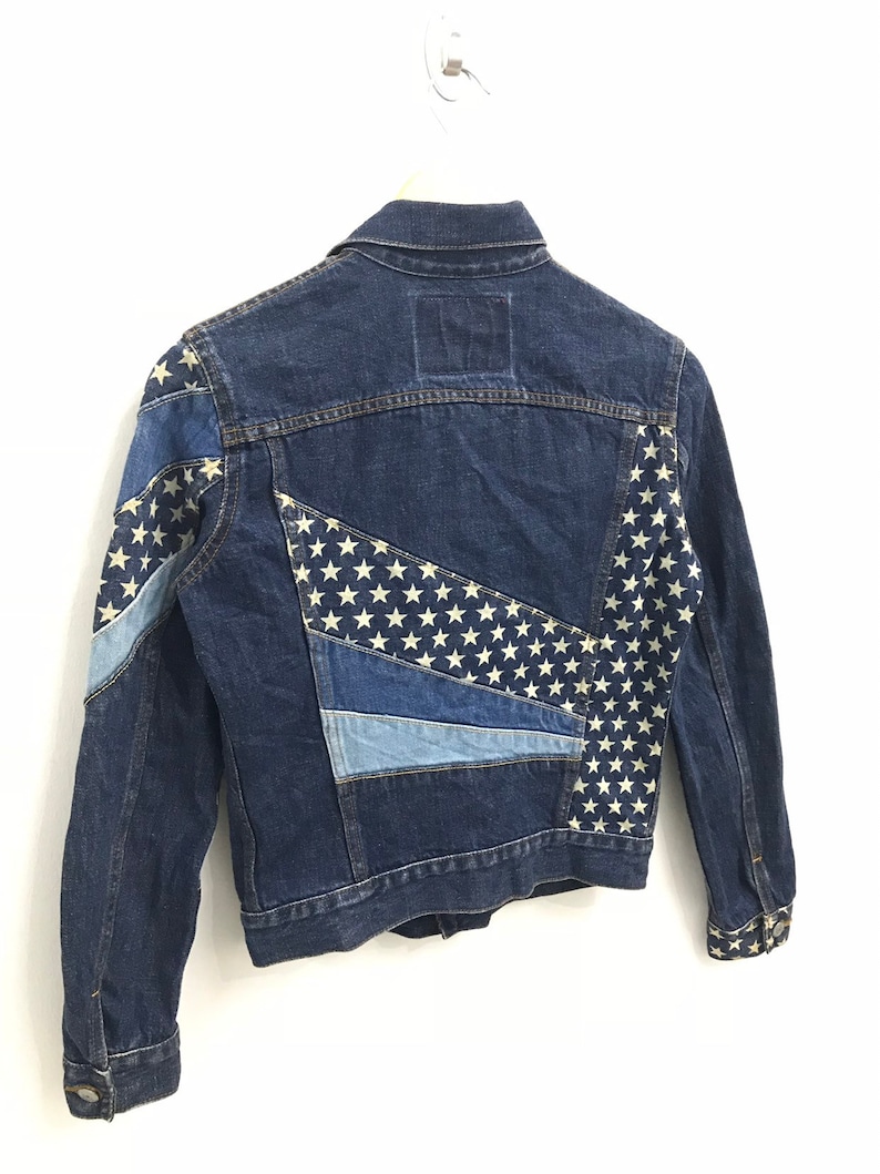 Vintage 90s Kinky Jeans By Hysteric Glamour Stars Patchwork..Free Size..Made in Japan