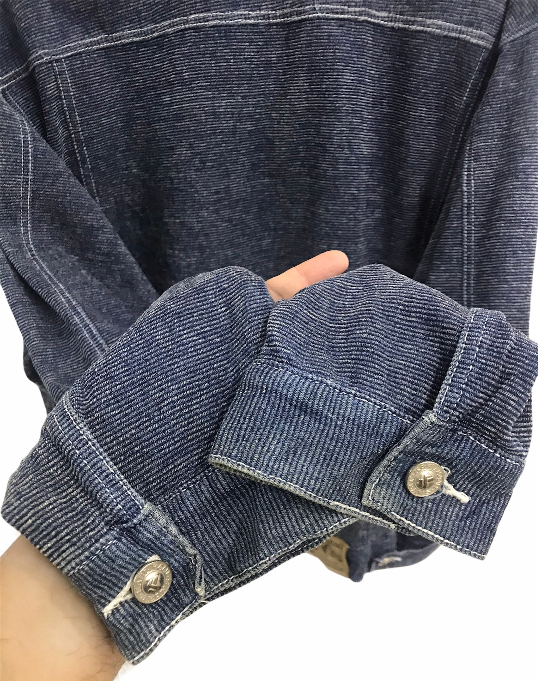 Vintage 90s Karl Kani Denim Corduroy Jacket..streetwear Hip Hop 