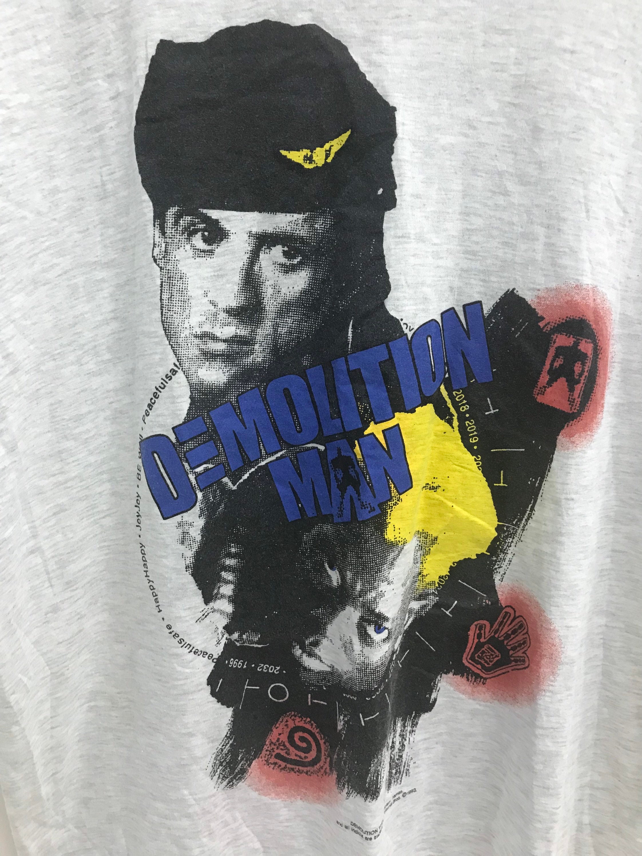 1993年ヴィンテージ映画「デモリションマン」Tシャツ：シルベスター