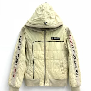 Vintage 90er Jahre Fubu The Collection Hoodie Jacke.. Spruch.. Hip Hop Bekleidung.. Jay Z