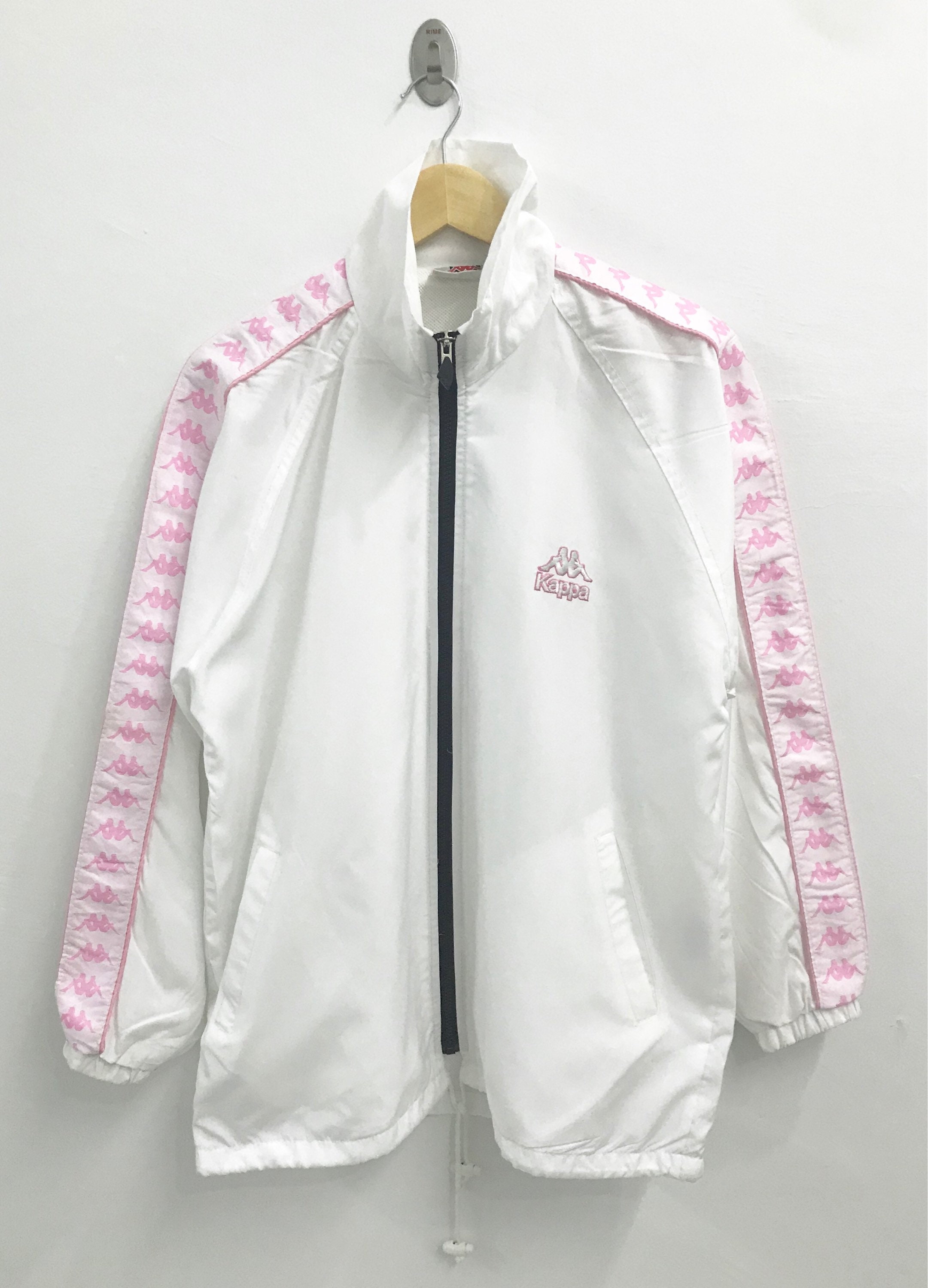 RARE!! Vintage Kappa Big Logo Windbreaker Jacket Pink Colour RARE!! Vintage Kappa Big Logo Windbreaker Jacket Pink Colour