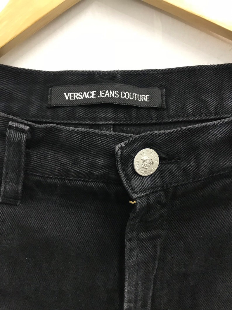 Vintage Versace Jeans Couture Black Jeans Medusa Head - Etsy