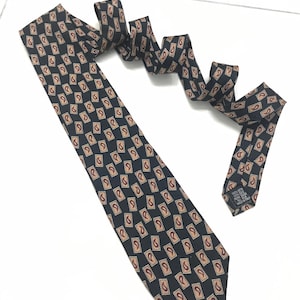 Vintage Yves Saint Laurent Paisley Necktie..100% Silk..Made in Italy