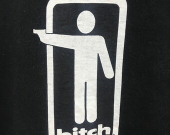 90s bitch skateboardsリバースウィーブ スウェット 黒 90sリバイバル bitch skateboards スウェット フェード加工