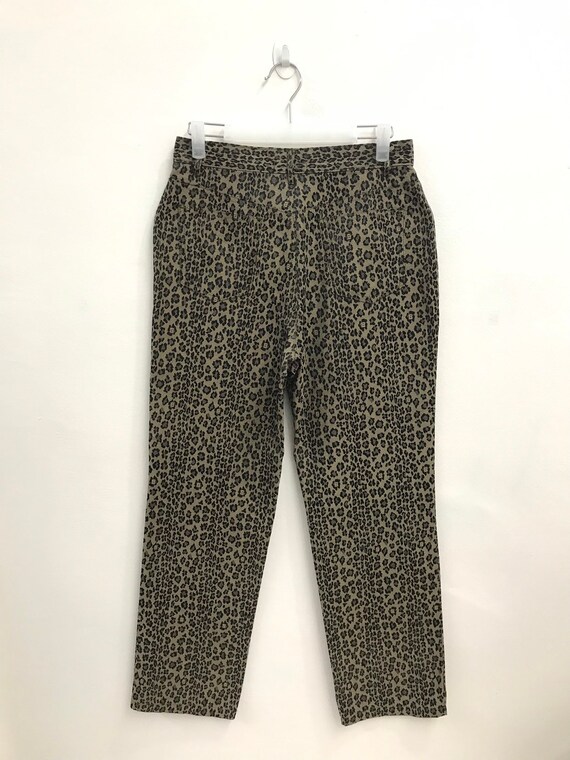 Rare!! Vintage Fendi Monogram Leopard Design Pants