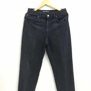 Vintage Versace Jeans Couture Black Jeans Medusa Head Buttons..Size 32..Made in Italy