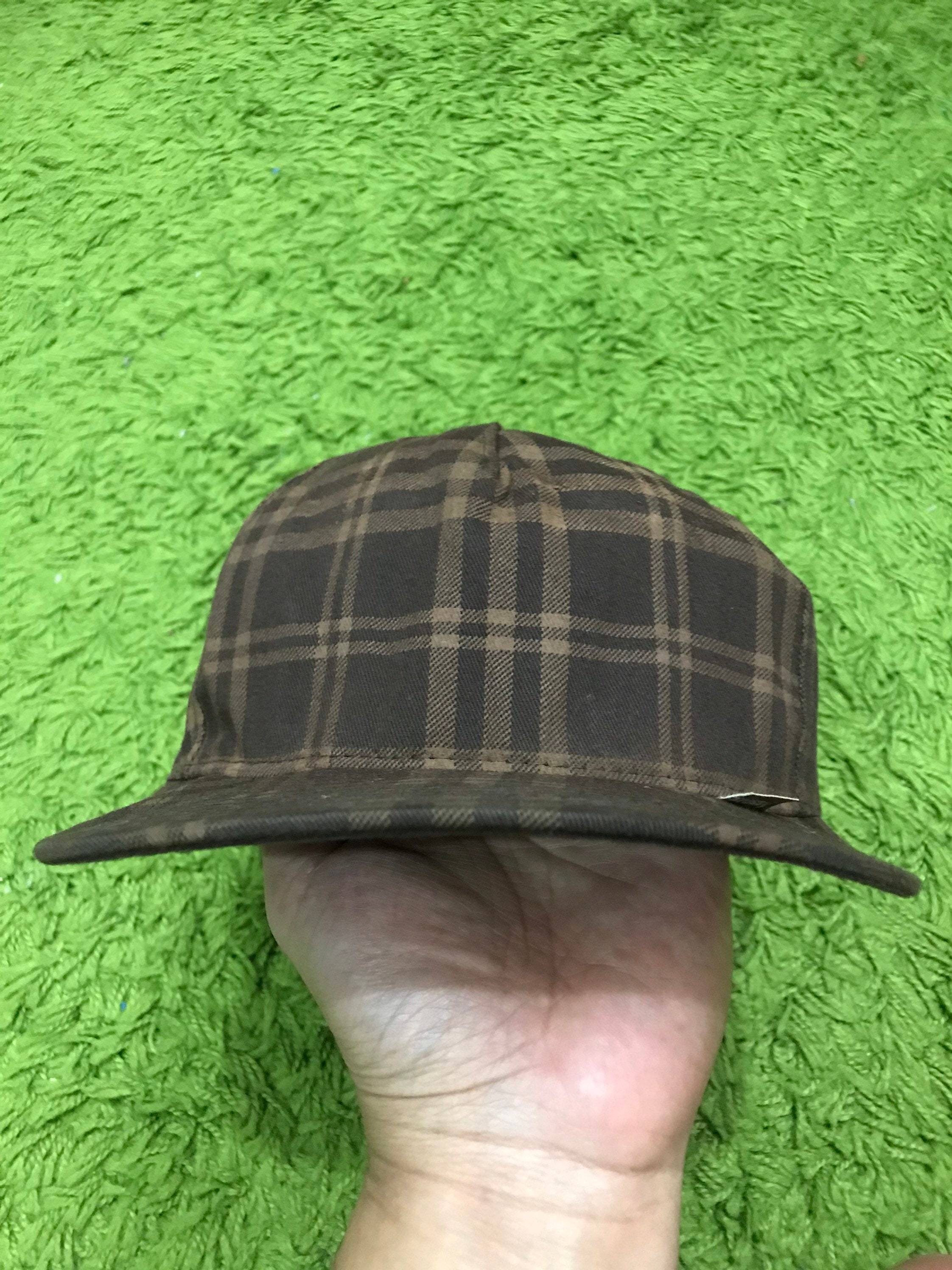 Vintage 90s Stussy Checkered Plaid Trucker Cap..made in USA Vintage 90s Stussy Checkered Plaid Trucker Cap..made in USA