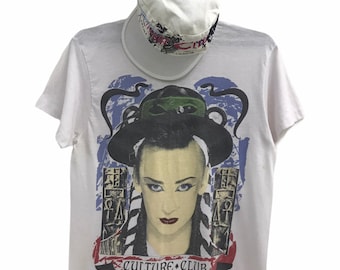 カルチャー・クラブのTシャツ、ヴィンテージのレアなボーイ・ジョージ