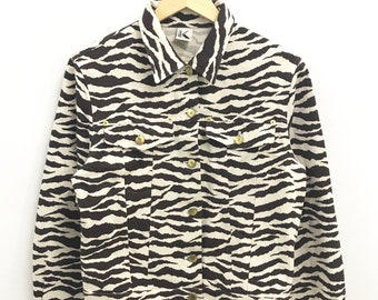 Chaqueta de rayas Krizia vintage.. Vaqueros Krizia..Talla 42..Marca italiana.