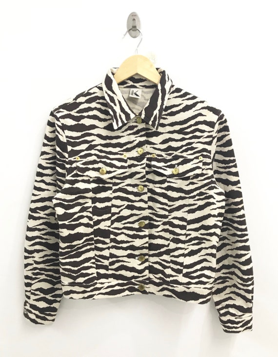 Vintage Krizia Striped Jacket..Krizia Jeans..Size