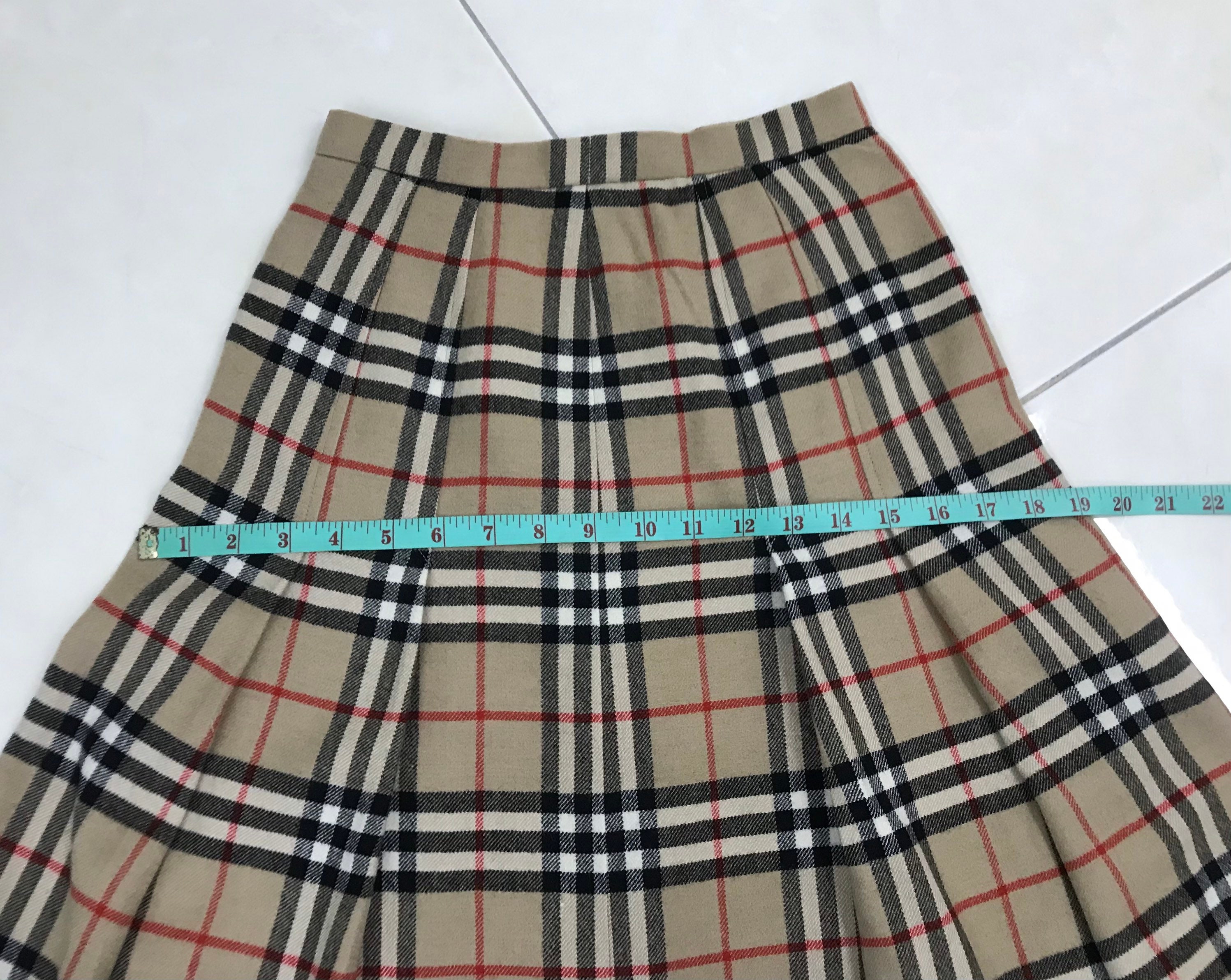 Vintage 90s Burberrys Nova Check Skirt..size S..made in Japan - Etsy
