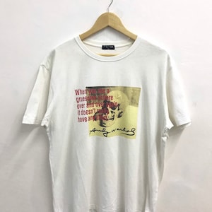 Vintage Andy Warhol tshirt..Pop Art Artist..Keith Hairing Roy Lichtenstein..Size XL